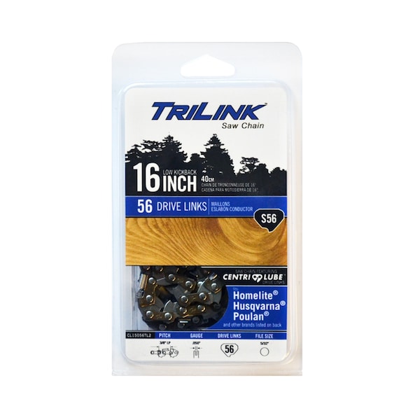 Trilink Chainsaw Chain 3/8 LP Semi-Chisel .050 56DL for Echo CS30 S56-91PX; CL15056TL2 - main